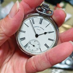 アンティーク 懐中時計 American Waltham “TRAVELER” 1900年頃 稼働品の画像