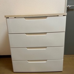「無料」チェスト 引き出し4段 の画像