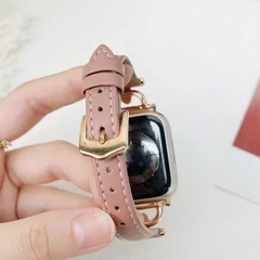ラスト1点【新品】Apple Watchバンドのみ可愛いピンクのお洒落大人の画像