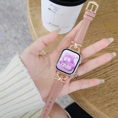 ラスト1点【新品】Apple Watchバンドのみ可愛いピンクのお洒落大人の画像