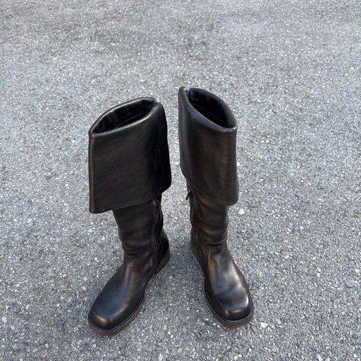 【希少】ヨウジヤマモト ニーハイ　レザーブーツ ロングブーツ 3 ワイズ 本革早い者勝ち！