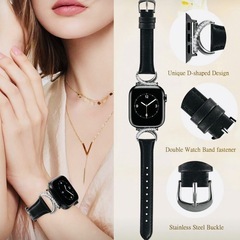 【新品】Apple Watchバンド レザーストーン ブラックストーンの画像