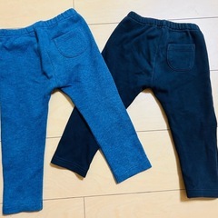 UNIQLO ユニクロ　フリース　裏起毛　レギンス　90cmの画像