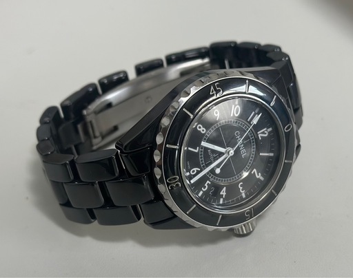 シャネルD.N.02399 J12デイト 黒セラミック 自動巻き 稼働品38MM