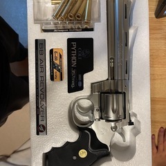 【美品】東京マルイ コルトパイソン .357mag ステンレスモデル／リアルカート式 BBエアーリボルバーの画像
