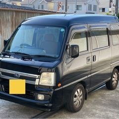 スバル　サンバーワゴン　スーパーチャージャー　4WD 修復歴無　最上級グレード　ETC ナビ　5MT タイベルステッカー有　の画像