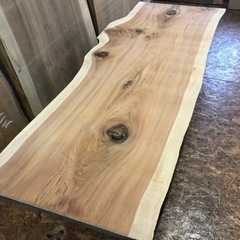 大特価 無垢 一枚板 ダイニングローテーブル 近場無料お届け可☆の画像
