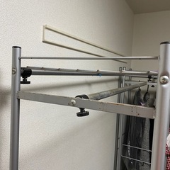 スチール製ハンガーラック／ポールハンガー（洋服掛け）の画像