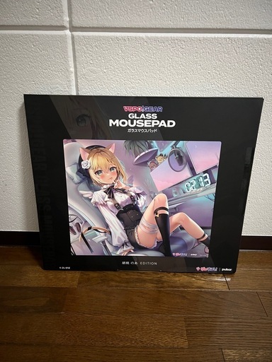 VSPO GLASS MOUSEPAD ガラスマウスパッド　ぶいすぽ　胡桃のあ