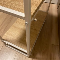 【白×オークオーク】収納ラックの画像