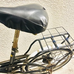 傘持ち付き折り畳み自転車 深緑の画像