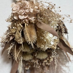 ドライフラワー結婚式前撮りの画像