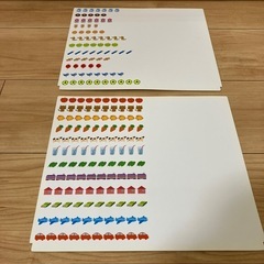 KUMONの玉算盤120 そろばん 赤と青の画像