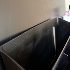 tower 冷蔵庫横マグネット収納ポケット　3段　ブラックの画像