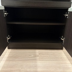 ニトリ　幅60cm レンジダイ(フォルム RE9060) ダークブラウンの画像