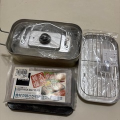 メスティン　鉄板　天然岩塩プレート　ケトル　セットの画像