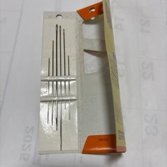 パッチワーク用キルティング針と指ぬきの画像