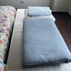 シングルベット　布団　シーツ　毛布　1セット　の画像