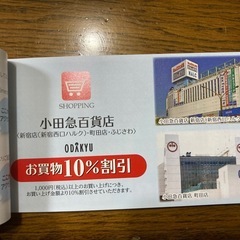 小田急電鉄株主優待券の画像