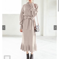 無料でどうぞ！毛玉だらけのGRLのニットワンピースです☺️の画像