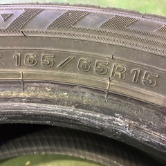 ウィンターマックス03！165/65/15 で2021年製造バリ目の画像