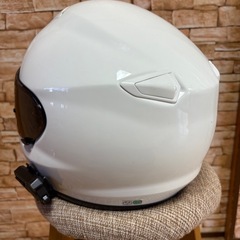SHOEI フルフェイス 白 XL インカム付き シールド2枚の画像