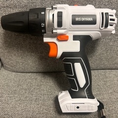 【一度のみ使用】IRIS OHYAMA 充電式ドライバドリル JCD28 10.8Vの画像