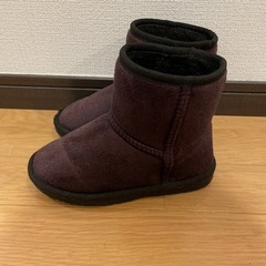 ムートン　黒　18〜18.5の画像