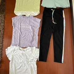 女の子　半袖　　短パン　チュニック　レギンス　セットアップ　130-140の画像