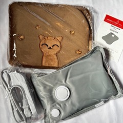 湯たんぽ 充電式 蓄熱式 4~12H長時間保温 10分間急速蓄熱 省エネ 防爆充電器 過熱防止 冷え対策 保温カバー付きの画像