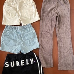 女の子　色々セット　130 ジャケット　半袖　ショートパンツ　パーカー　パンツの画像