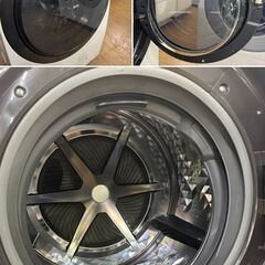 地域限定送料無料　美品【 Panasonic 】パナソニック 洗濯10.0㎏/乾燥6.0㎏ ドラム式洗濯機 エコナビ搭載 ヒートポンプ乾燥 NA-VX7600Rの画像