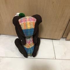 ハンドメイド　くま　ブラウンの画像