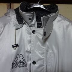 Kappa フェニックス フード付きベンチコート ホワイト フリース裏地の画像