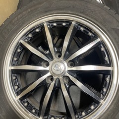 NO280中古品225/55/17スタッドレスタイヤ　アルミホイール付きの画像
