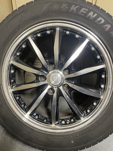 NO280中古品225/55/17スタッドレスタイヤ　アルミホイール付き