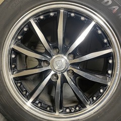 NO280中古品225/55/17スタッドレスタイヤ　アルミホイール付きの画像