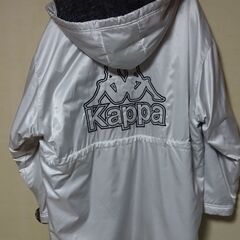 Kappa フェニックス フード付きベンチコート ホワイト フリース裏地の画像