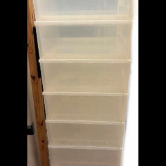 無印良品 ポリプロピレンクローゼットケース 中×2個、小×6個の画像