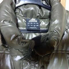 【美品】adidas アディダス ダウンジャケット カーキグリーン ２XLサイズの画像