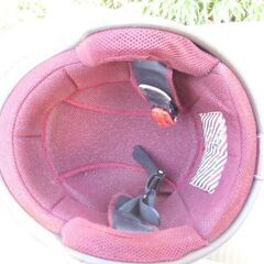 美品！マルシン　ジェット　ヘルメット（黒/赤ライン）中古品◆彦根市～の画像