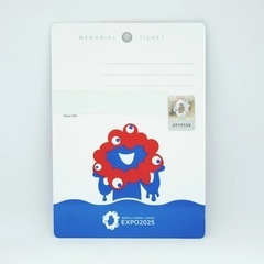 新品未開封★数量限定★表コミャク裏ミャクミャクの万博記念プラカード＋ストラップの画像