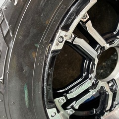 【RAYS FDX-J 16インチ ホイール＆タイヤセット】ジムニー JB64使用 4本セット ※2本ジャンク扱いの画像