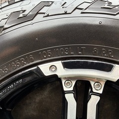 【RAYS FDX-J 16インチ ホイール＆タイヤセット】ジムニー JB64使用 4本セット ※2本ジャンク扱いの画像