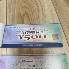 ヤマダ電機　株主優待券3万円分の画像