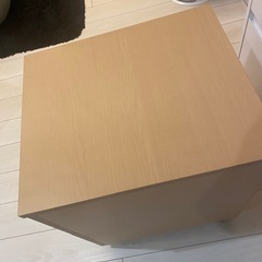 キャビネット3段　茶色の画像