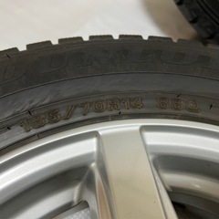 185/70R14 88Q ダンロップ　中古4本 ホイル付き　14インチ 5.5Jの画像