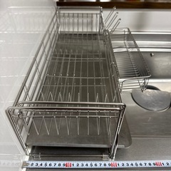 （購入者様決定済み）伸縮式水切りステンレスラックの画像