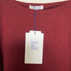 タグ付き レースボリューム袖プルオーバーの画像