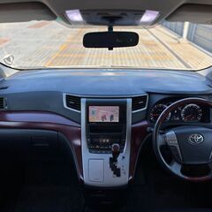 岡山【自社ローン】保証人無可★全国対応★ヴェルファイア【2.4Z】社外20インチAW/社外ヘッドライト&テールランプ/Bluetooth/両側パワスラ/TV/フリップダウンモニター/フルエアロ/バックカメラ/ETCの画像